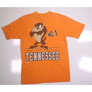 Vintage 1993 90s Tennessee Volunteers Taz Tasmanian Devil T-Shirt Jostens Medium